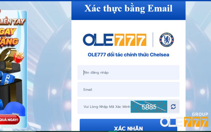 Cách lấy lại mật khẩu OLE777