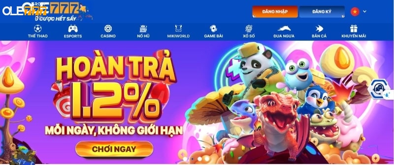 Ưu đãi hoàn trả 1,2% mỗi ngày