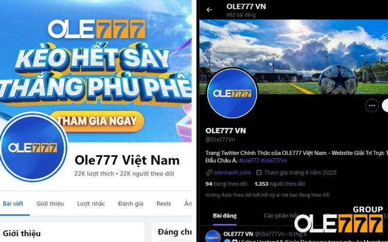 Cách lấy link truy cập vào OLE777 thật