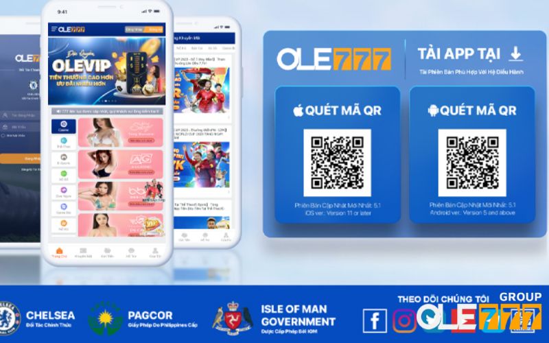 Ứng dụng Ole777 chơi game thông minh